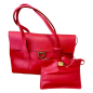 Preview: Salvador Ferragamo red handbag made from 100% calfskin leather