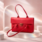 Preview: Salvador Ferragamo red handbag made from 100% calfskin leather