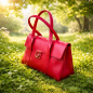 Preview: Salvador Ferragamo red handbag made from 100% calfskin leather