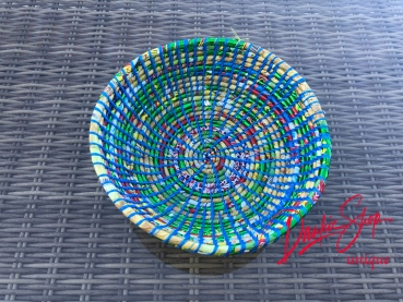 Cesta de reciclaje colorida con base Ø aprox.28 cm, altura aprox.12 cm