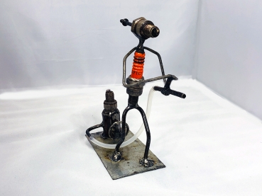 Firefighter with fire hydrant