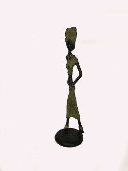 mujer de pie (verde) - única