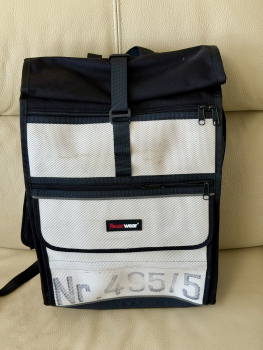 Preview: Rolltop-Rucksack Eddie weiss