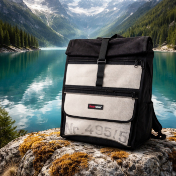 Rolltop-Rucksack Eddie weiss