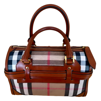 Burberry House Check Bridle Alchester Medium Bowling Bag