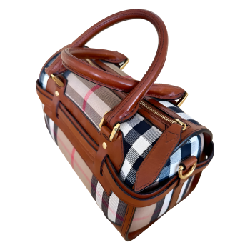Preview: Burberry House Check Bridle Alchester Medium Bowling Bag