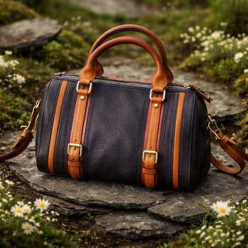 Preview: Burberry Tricolor Alchester Bowling Bag