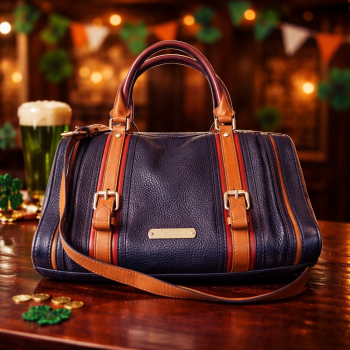 Burberry Tricolor Alchester Bowling Bag