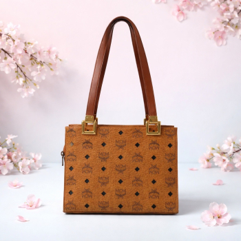 Bolso MCM color coñac para mujer y hombre
