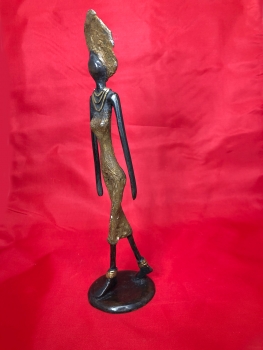 young African woman - bronze