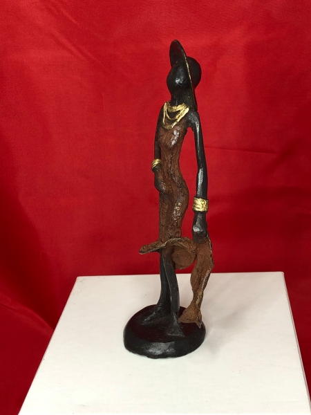Niña africana con sombrero - única