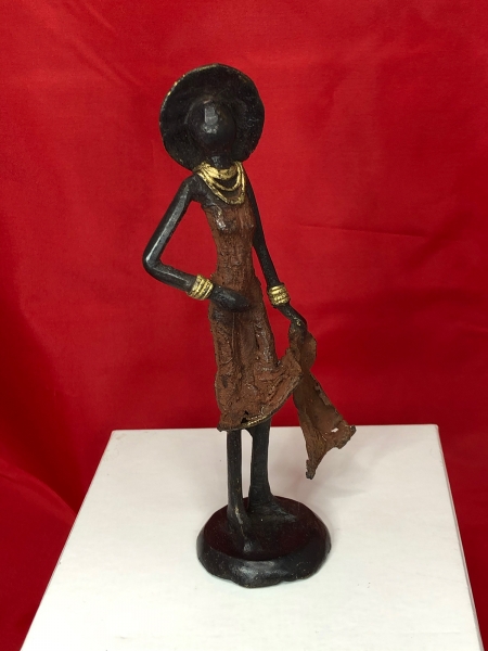 Niña africana con sombrero - única