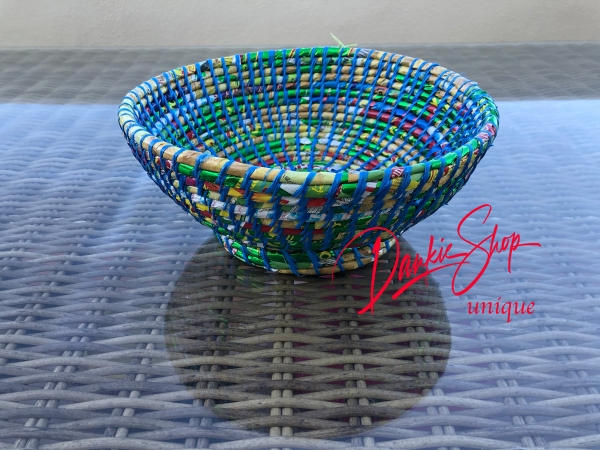 Cesta de reciclaje colorida con base Ø aprox.28 cm, altura aprox.12 cm