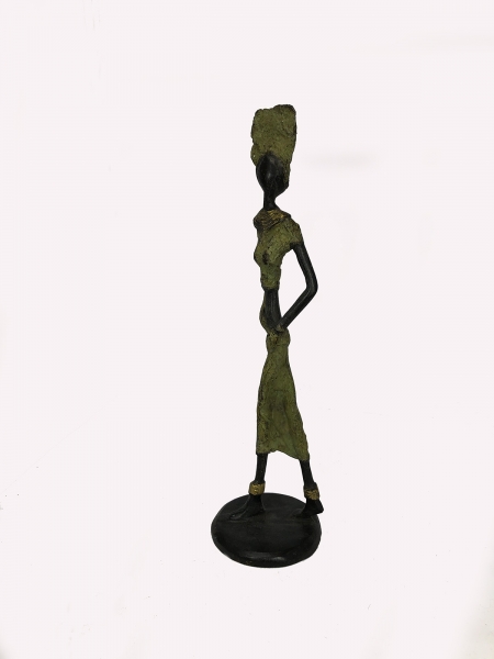 mujer de pie (verde) - única