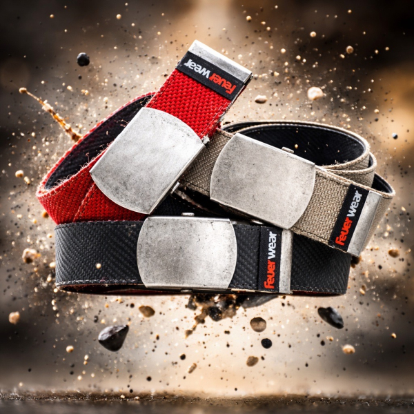 Gürtel Bill schwarz-grau