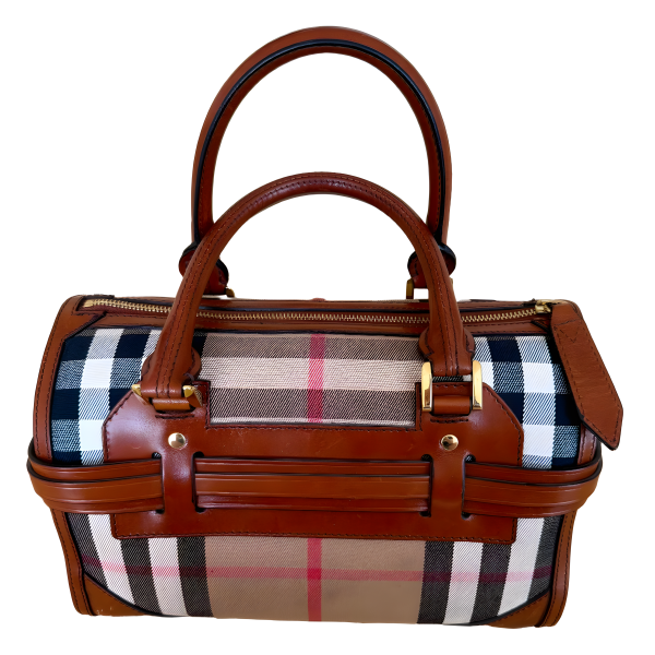 Burberry House Check Bridle Alchester Medium Bowling Bag