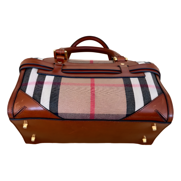 Burberry House Check Bridle Alchester Medium Bowling Bag