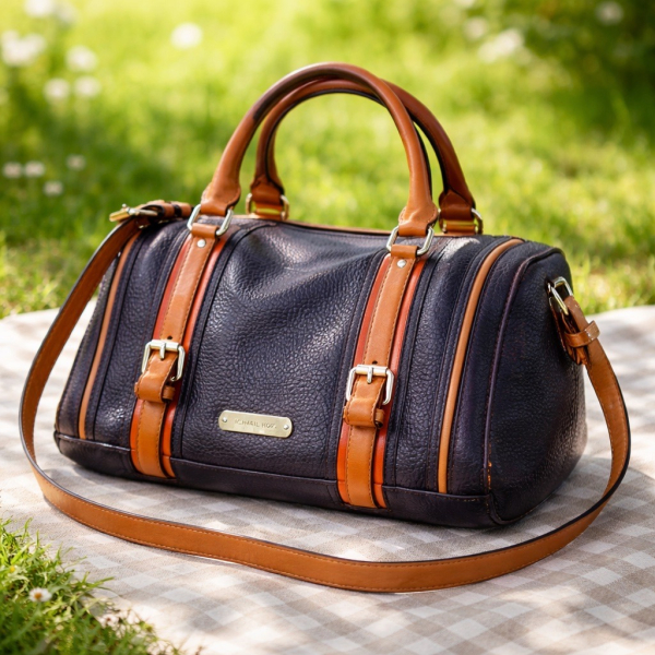 Burberry Tricolor Alchester Bowling Bag