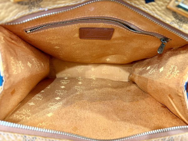 Bolso MCM color coñac para mujer y hombre