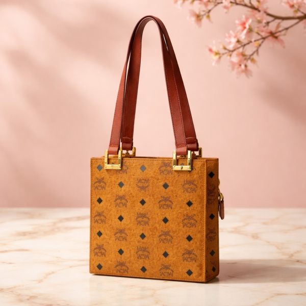 Bolso MCM color coñac para mujer y hombre