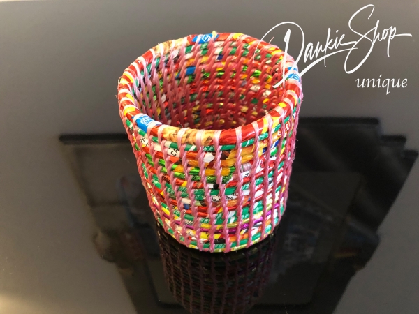 portalápices de reciclaje colorido y robusto