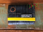 Upcycling wallet - yellow